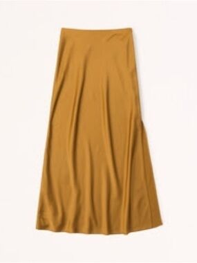Abercombie Satin Midi Skirt